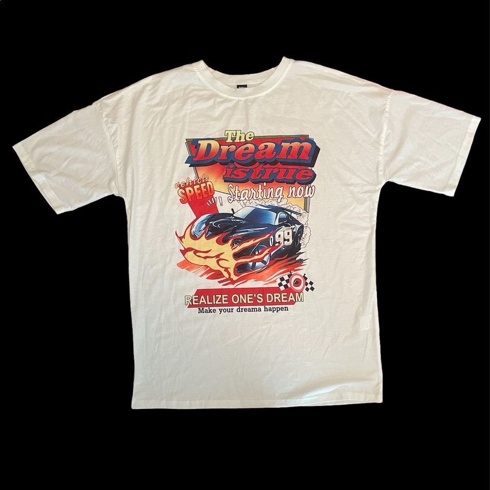 Oversized Graphic Racing T-Shirt